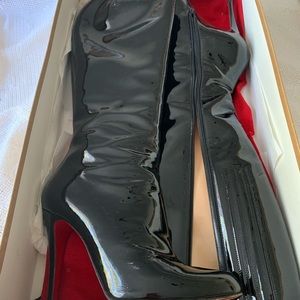 Christian Louboutin Knee-High Patent leather boots